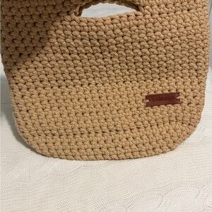 Tan Crochet Women Bag